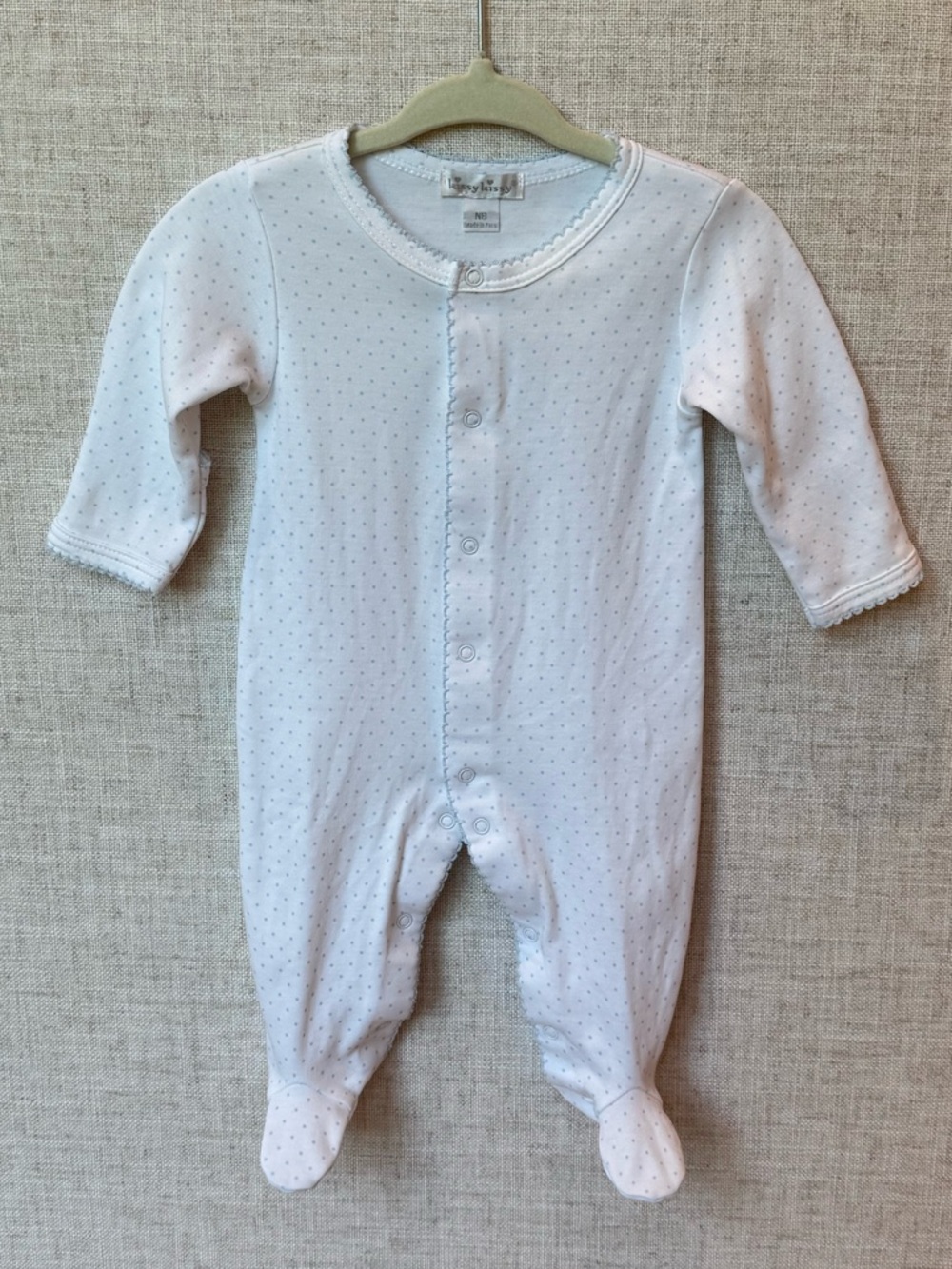 Kissy Kissy New Dots Footie Bodysuit Long Sleeve Pajama Baby Boy Pima Cotton